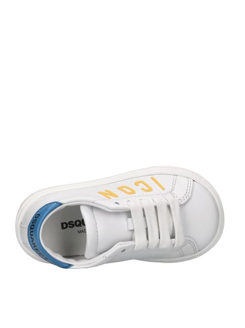Sneakers in pelle DSQUARED2 | 80290 GINEVRA/TRESORBIANCO-AZZURRO